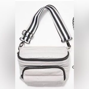 Think Royln Patent White Crossbody Bag- NWOT- Originally 128